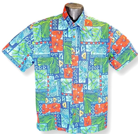 Maui Blue Hawaiian Shirt